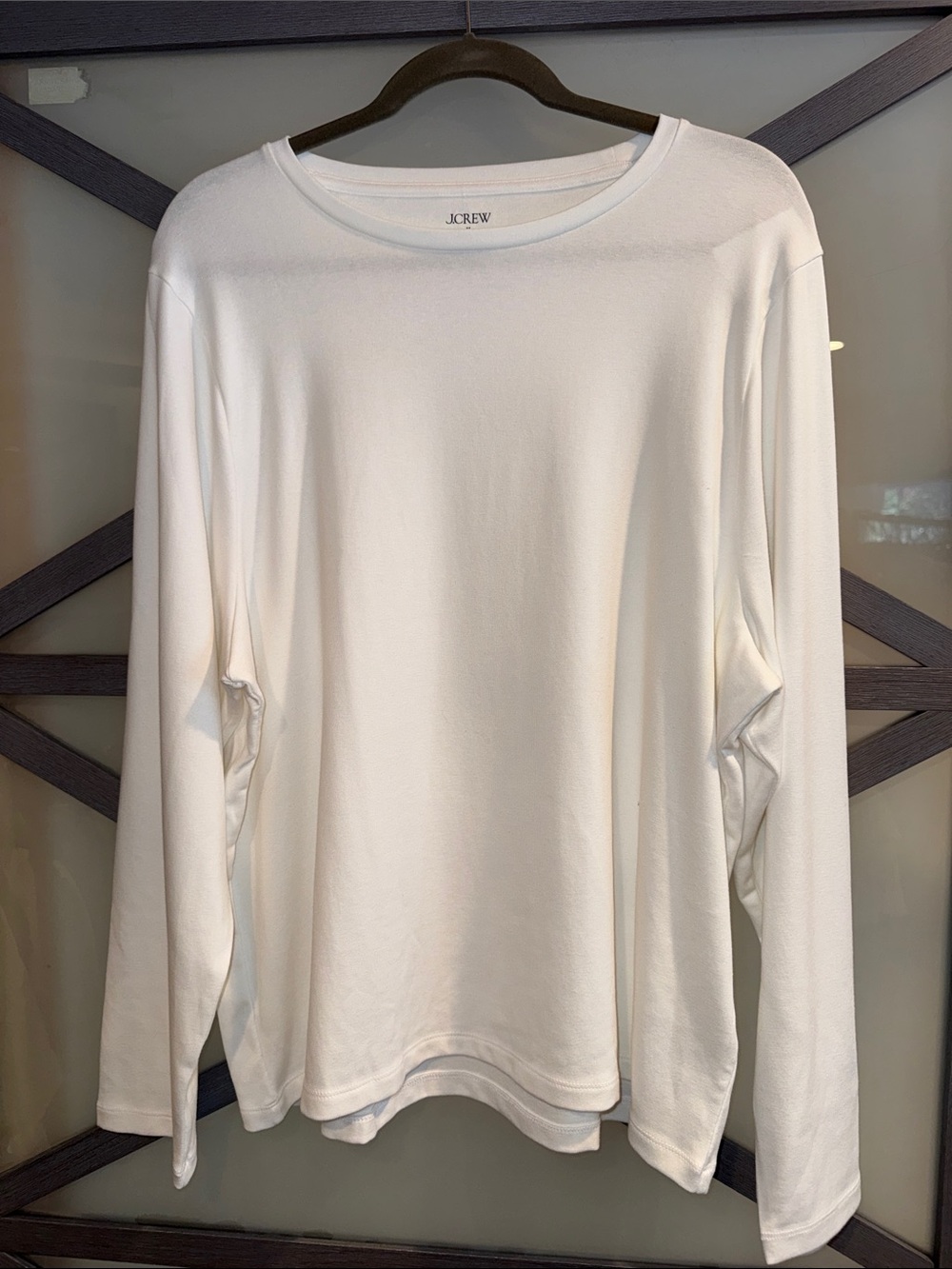 J. Crew Factory Long Sleeve Tee in White